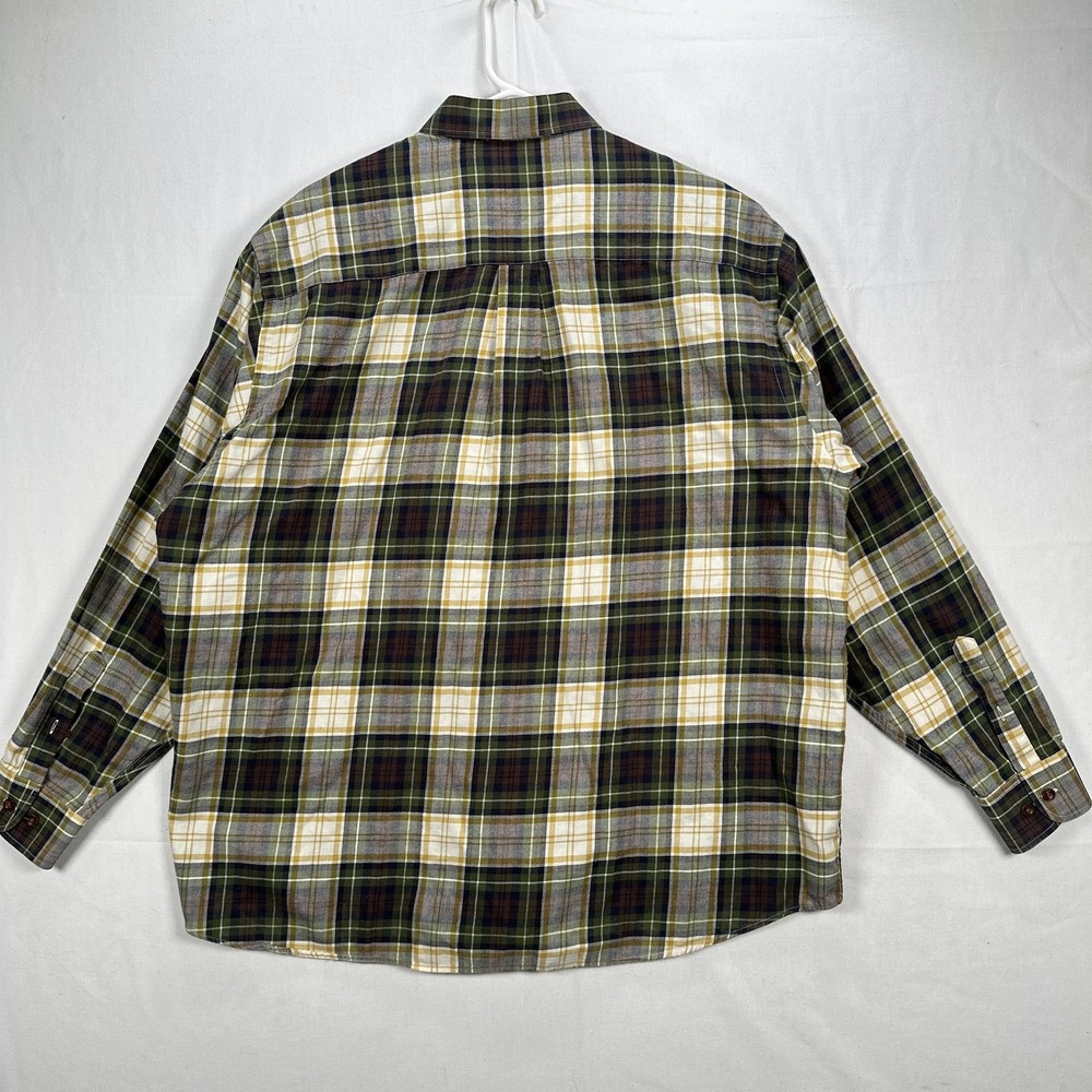 Viyella Flannel Shirt Mens XL Multicolor Plaid Long Sleeve Button Up Wool Blend - Picture 3 of 10